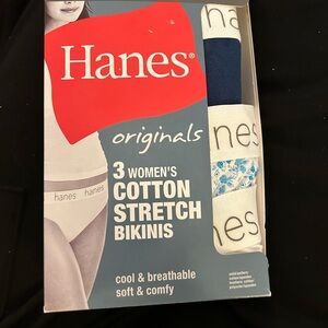 Hanes Ultimate 3 pack women’s cotton bikinis size 9/ XL